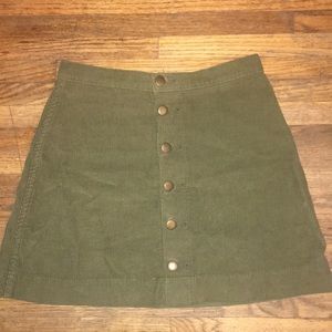 American apparel button down skirt corduroy